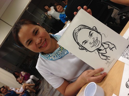 caricature live sketching for Nurses' Day 2013