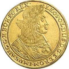05663a Holy Roman Empire. Leopold I, 1657-1705. 10 ducats 1663