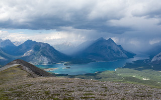 Storm in the north over Spray Lakes