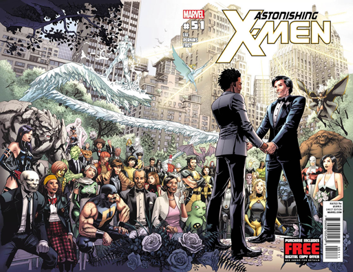 A same-sex wedding on the cover of Astonishing X-Men