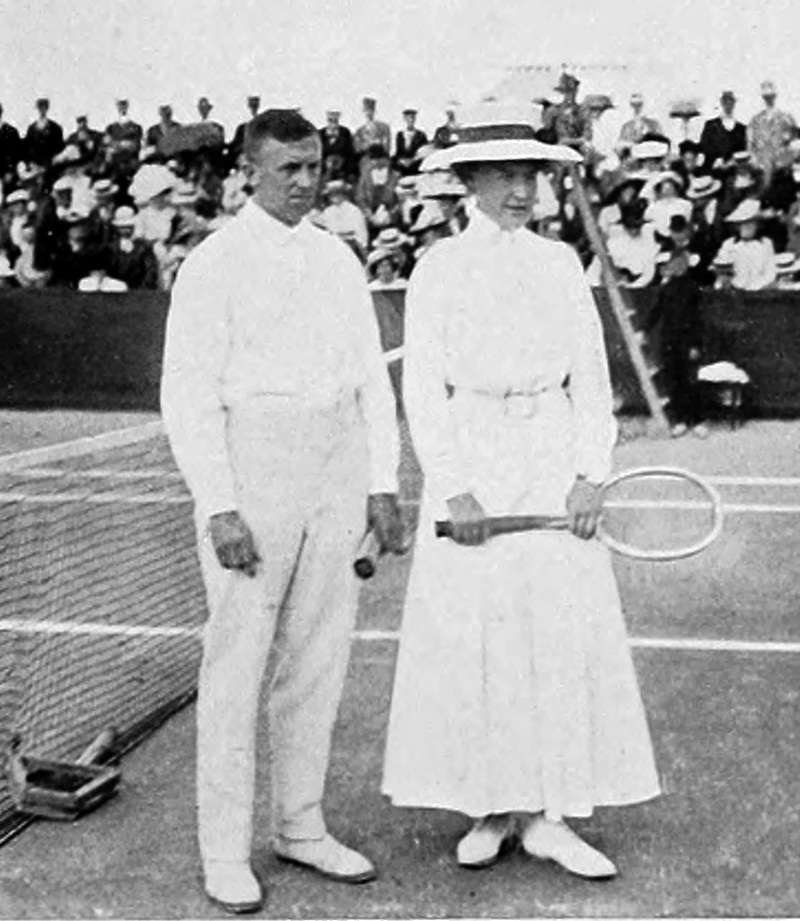 Dorothea Köring and Heinrich Schomburgk, German tennis players, gold medal winner in tennis mixed of the 1912 Olympics.