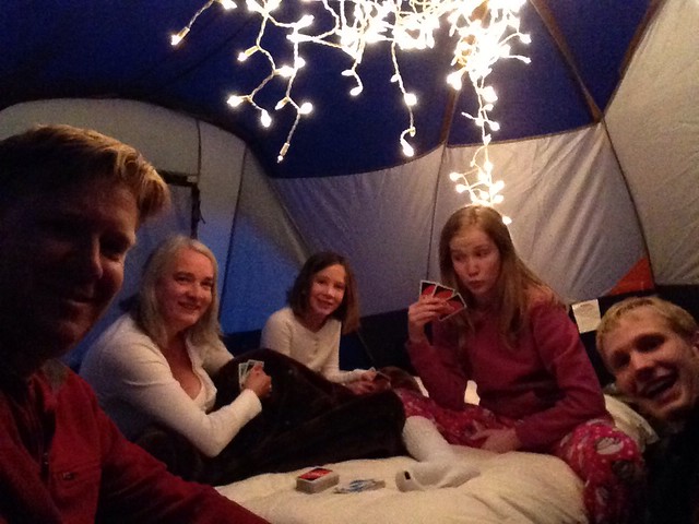 A Night of UNO in the tent