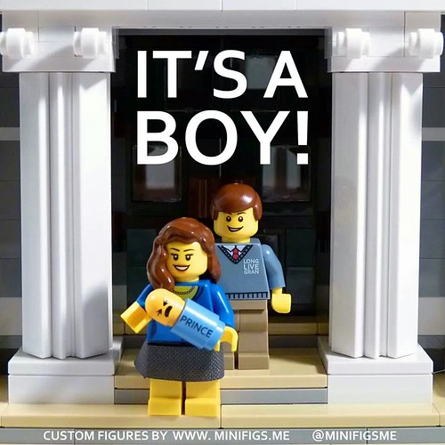 Congratulations to William and Kate! It's a boy! Royal Lego Baby