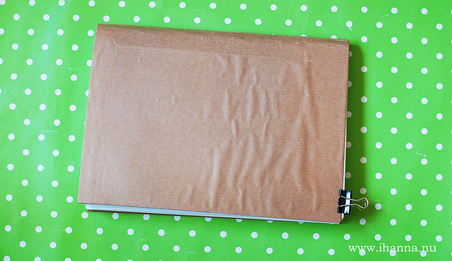 Brown paper Glue Book handmade