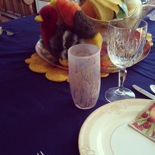 Table is ready and waiting #thanksgiving