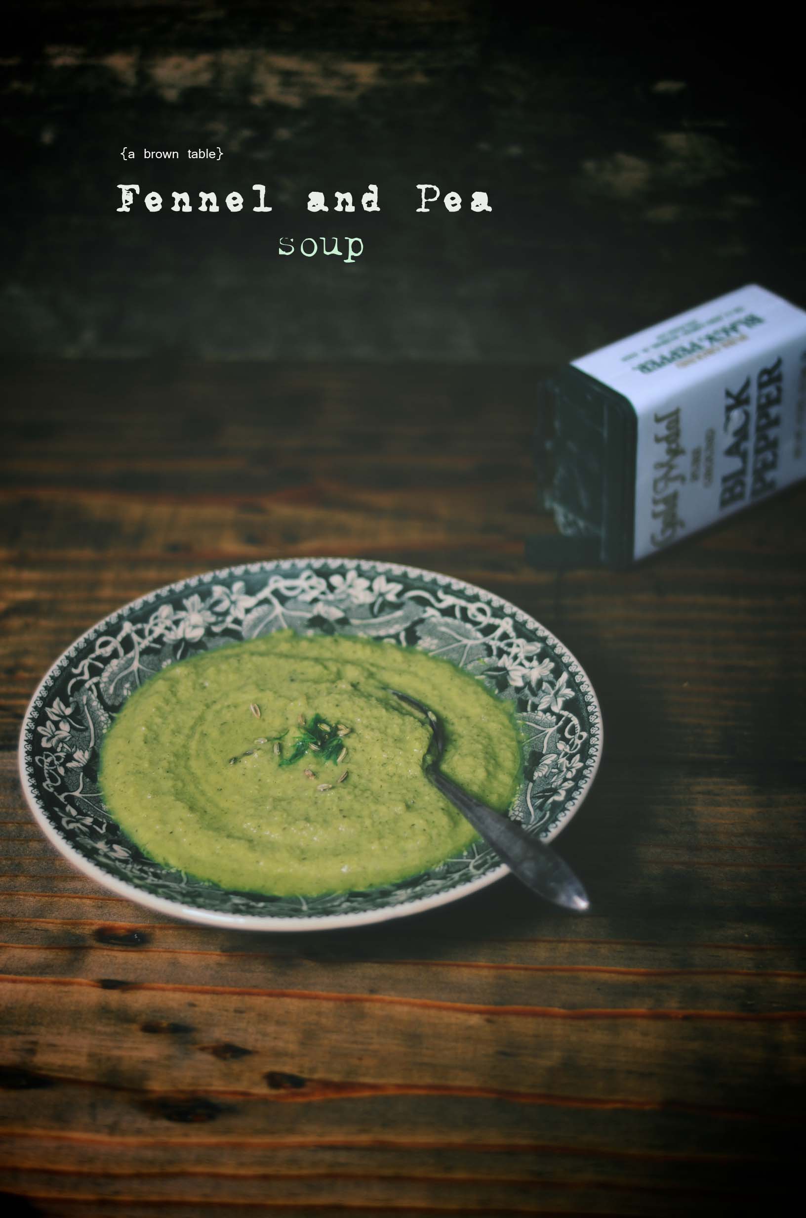 fennel and pea soup