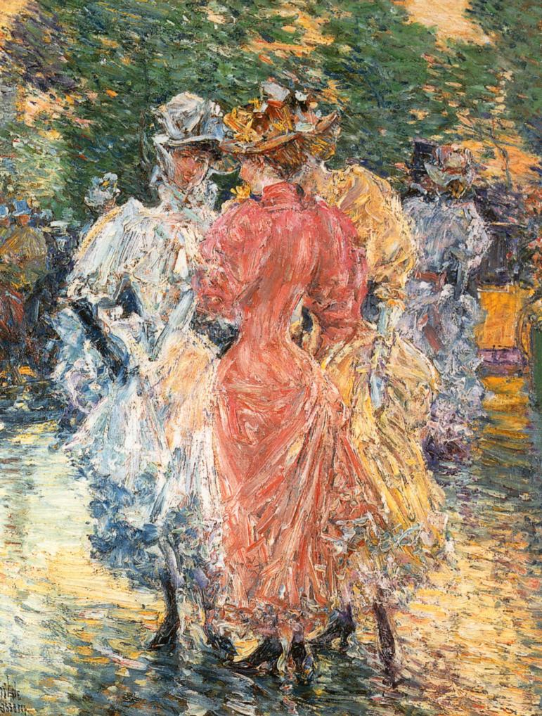 Conversation on the Avenue by Frederick Childe Hassam - circa 1892