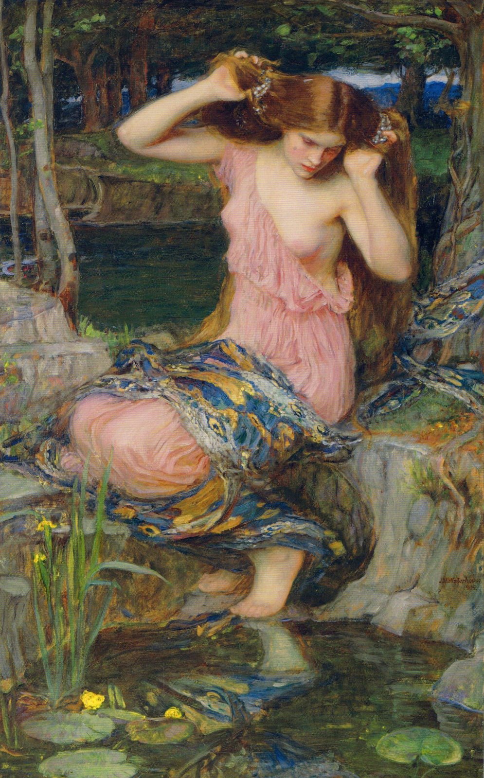 Lamia. Obra de John William Waterhouse, 1909