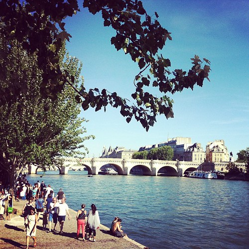 Promenad längs Seine.