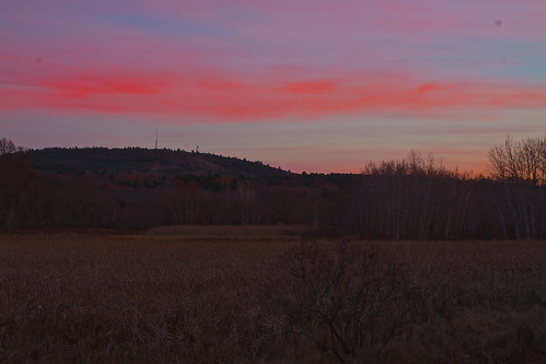 Sunset over the Blue Hills on Thursday 11/14/2013 by B.MacLean