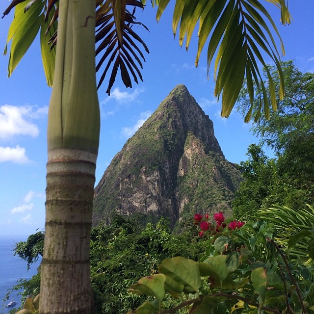 Mount Piton in St Lucia