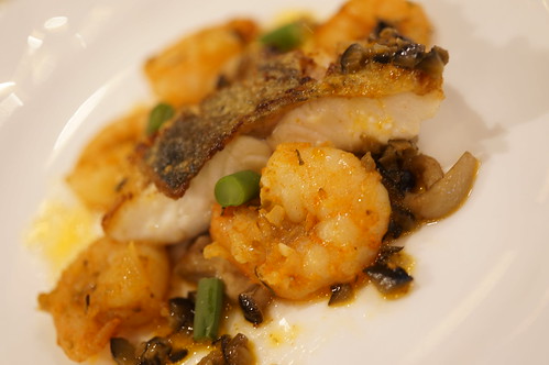 grilled shrimp & sea bass