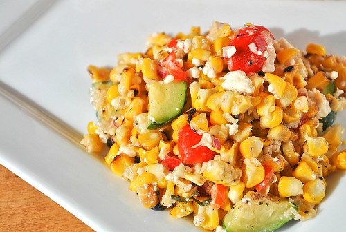 Summer Grilled Corn Salad with Feta