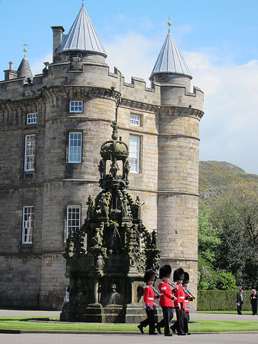 guards at the Palace of Holyroodhouse