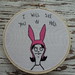 Louise Bob's Burgers embroidery 005
