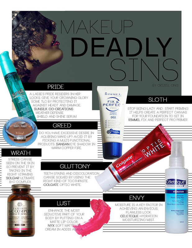 7 deadly sins; make up deadly sins, 7 deadly sins, makeup, cosmetics, beauty, zelanthropy