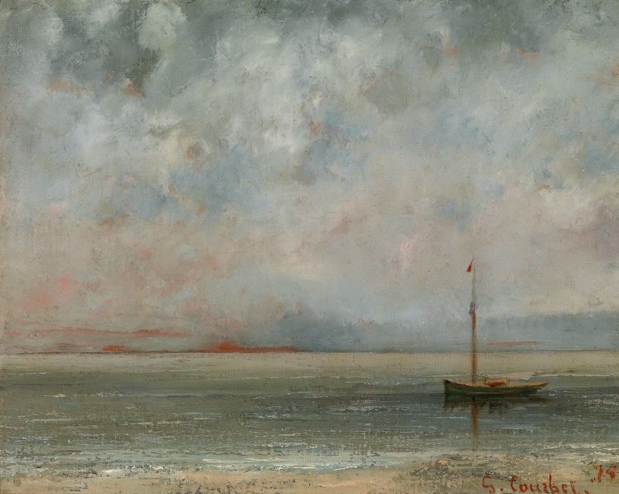 Clouds over Lake Geneva by Gustave Courbet