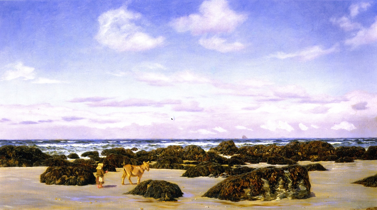 View on the Beach at St. Agnes by John Edward Brett, A.R.A. (1873)