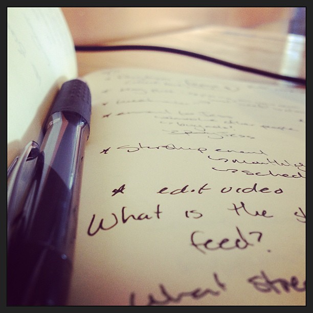 Close-up of a to-do list. What in your biz (or life) needs a close-up? (More on the blog).