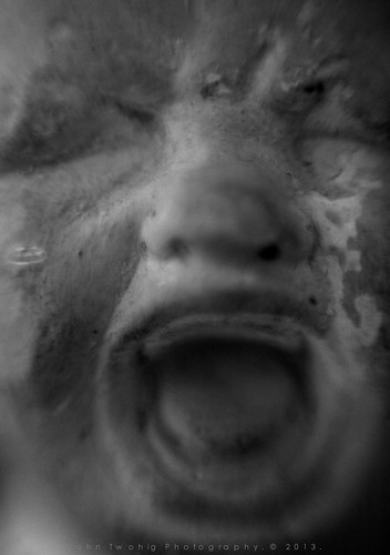 Plaster Bust Macro - Baby Cry