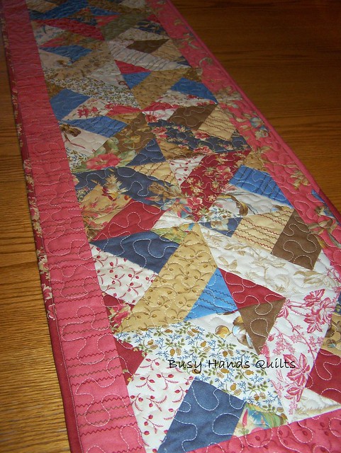 In the Meadow Red Table Runner