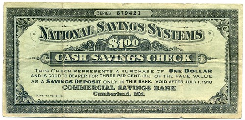 National Savings Systems One Dollar front
