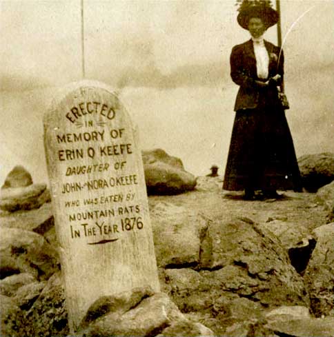 1876:  Grave - "Eaten by mountain rats", Colorado