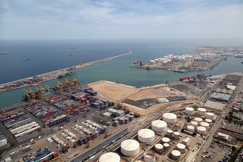 Enlargement of a railway terminal at Barcelona Port
