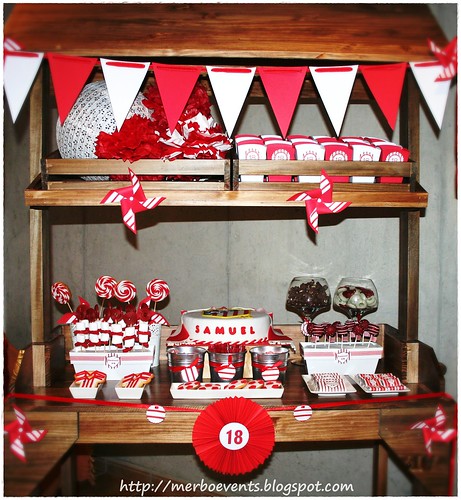 Sweet table red&white 3Merbo Events