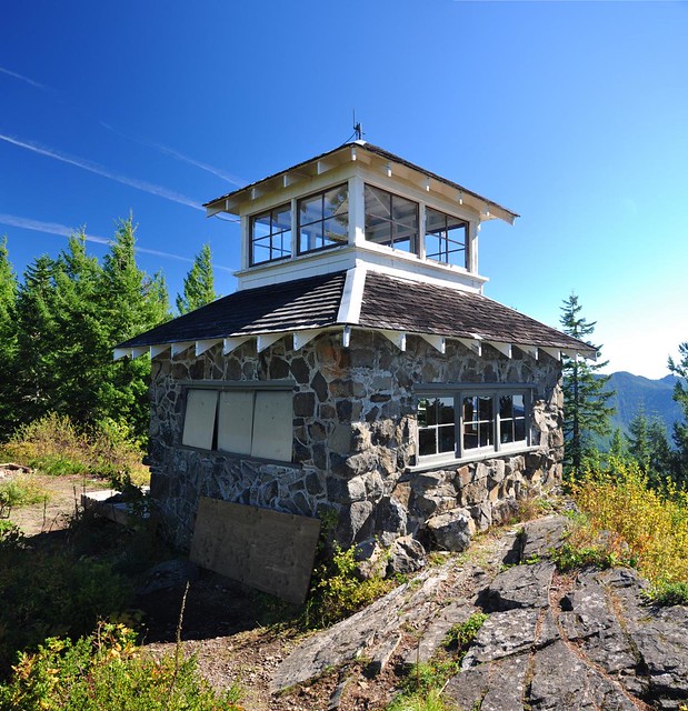Stone house on a mountaintop