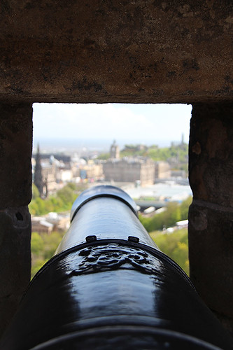 view from a cannon