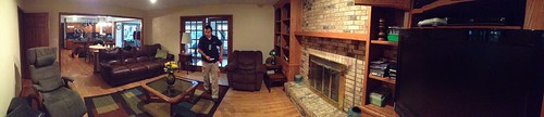 Panorama of New House from Family Room