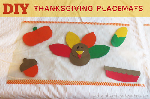 diy thanksgiving placemats