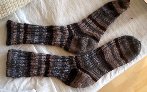 the very first socks i ever knit.