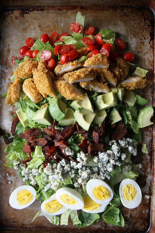 Oven Fried Chicken Cobb Salad