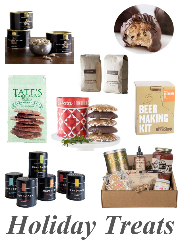 hostess gifts, gifts for him, food for the holidays