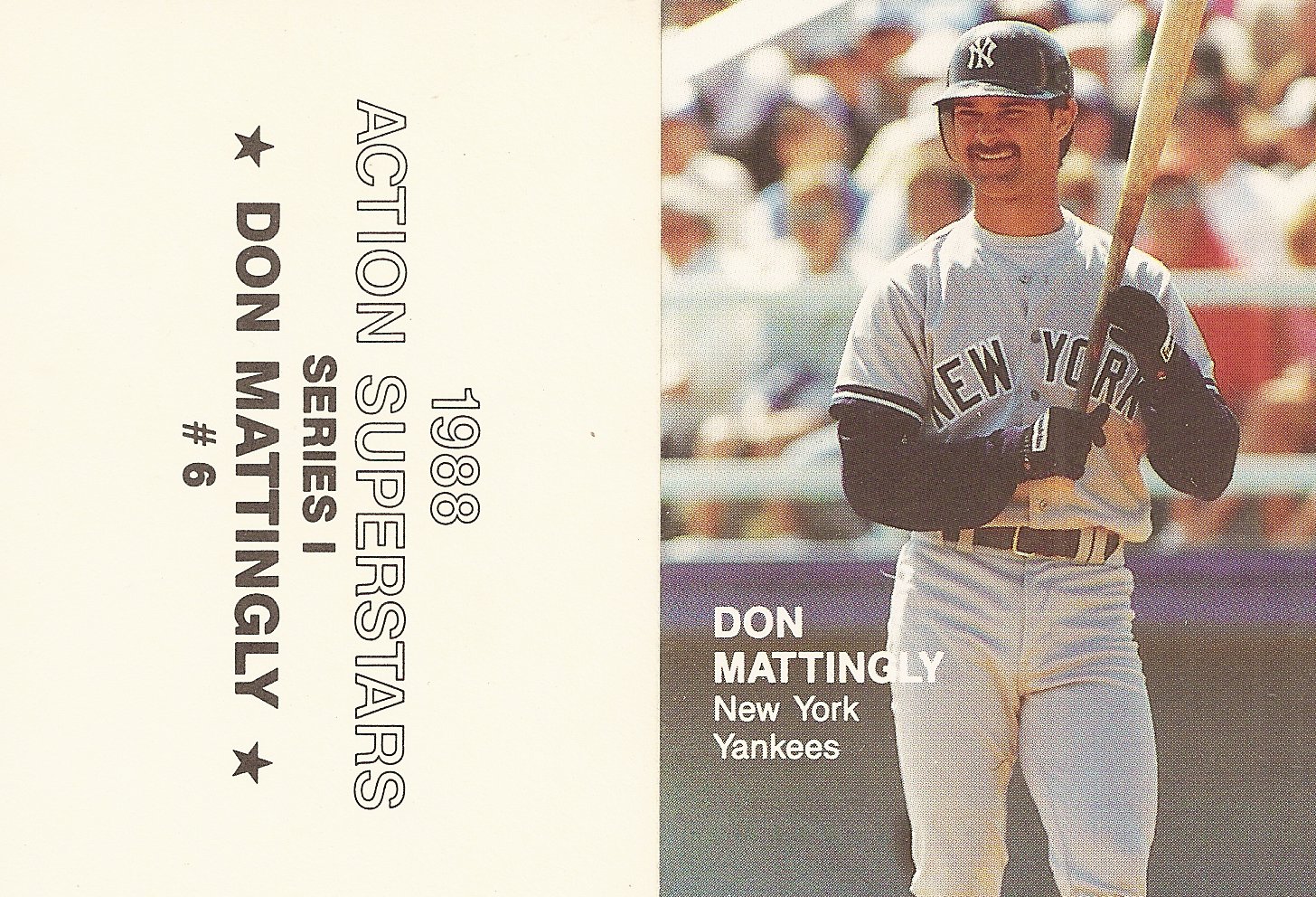 Don Mattingly 1988 Star Company New York Yankees GLOSSY RED Promo 