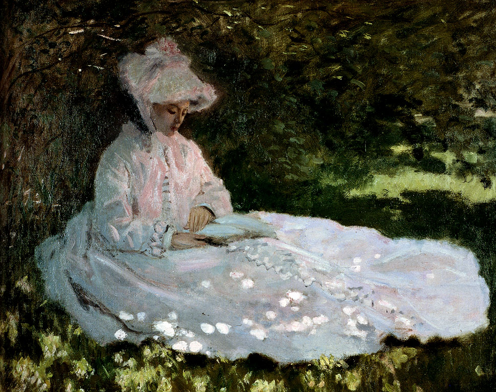 A Woman Reading by Claude Monet, 1872