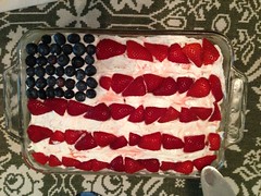Char made an American Flag cake! by Guzilla