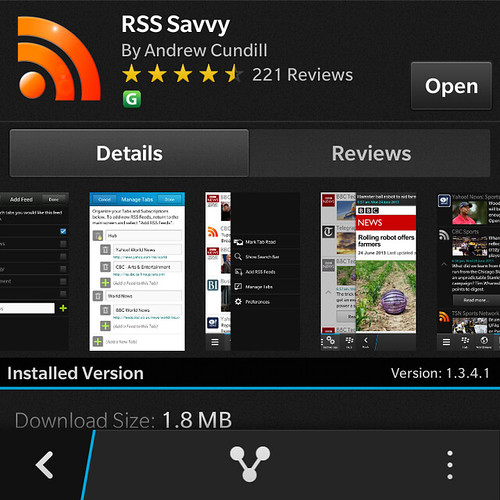 RSS Savvy - Đọc RSS mạnh mẽ cho BlackBerry 10