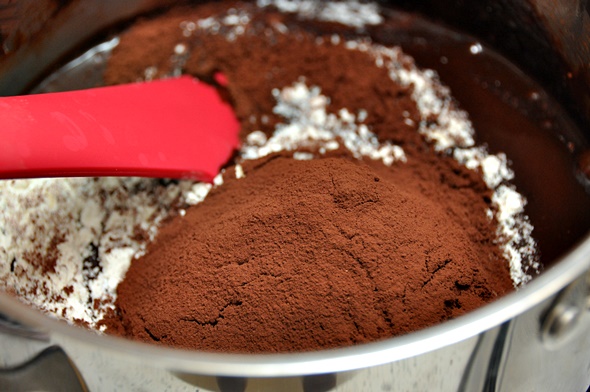 Raspberry, Coffee & Dark Chocolate Brownies with White Chocolate Drizzle ft. Nespresso Cioccorosso | www.fussfreecooking.com