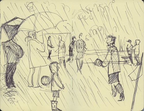 soccer in the rain by Bricoleur's Daughter