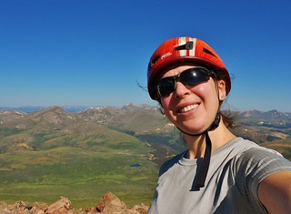 Climbergirl on Summit of Mt. Bierstadt (14,060 ft)