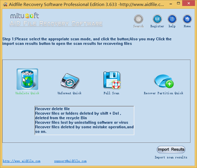 Aidfile recovery software professional