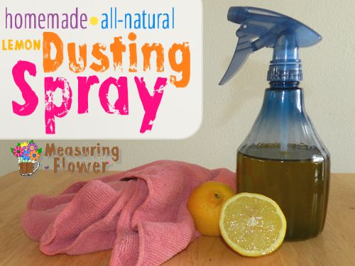 homemade lemon dusting spray