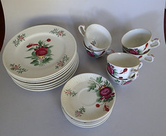 Ostfriesenrose, Tea Set 2 (with large plates)