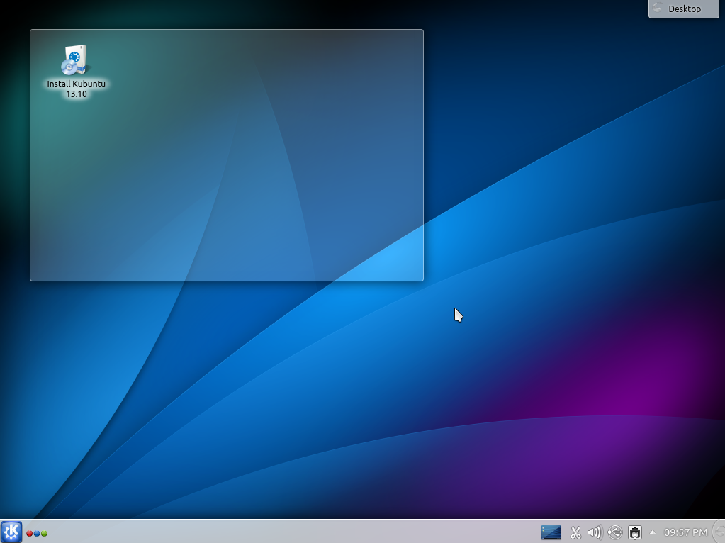 Kubuntu 13.10 Alpha 2 Desktop