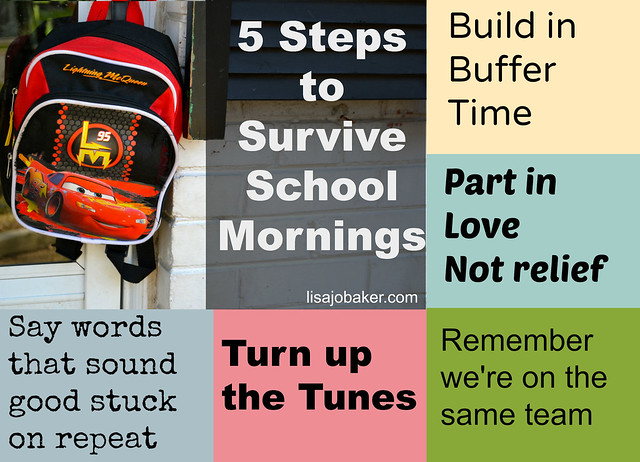 5 steps to survive school mornings
