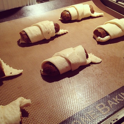 Vegan sausage rolls...pre-baked #vegannewyears
