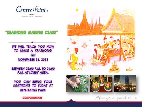“KRATHONG MAKING CLASS” at Centre Point Hotel Sukhumvit 10 by centrepointhospitality